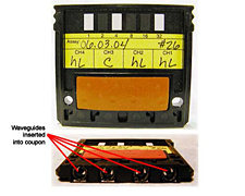 Fully assembled assay coupons for RAPTOR - Part Number: 7100-115-xxx-xx