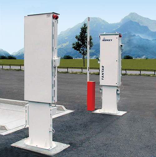 Stationary radiation monitoring systems for vehicles, trains and passenger luggage.